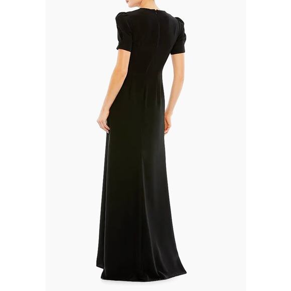 Ieena for Mac Duggal Rhinestone Cutout Sheath Gown Black #2630 Size 6 NWT - Picture 10 of 16